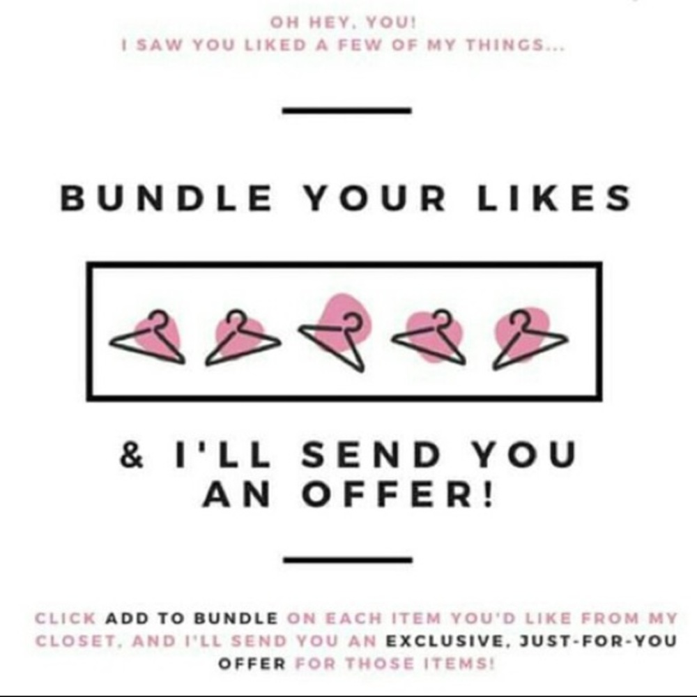 BUNDLE YOUR LIKES & MAKE AN OFFER! ✨✨